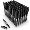 ARTEZA Permanent Markers in Bulk, Set of 60, Black & Blue, Fine Tip(Black)