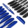 ARTEZA Permanent Markers in Bulk, Set of 60, Black & Blue, Fine Tip(Black/Blue)
