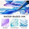 ARTEZA Real Brush Pens, 96 Watercolor Pens with 108-Slot Case, Drawing Markers with Flexible Brush Tips, Watercolor Markers for Artists(Artistic)