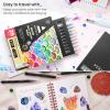 ARTEZA Real Brush Pens, 96 Watercolor Pens with 108-Slot Case, Drawing Markers with Flexible Brush Tips, Watercolor Markers for Artists(Assorted Tones)