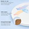 ARTEZA Round Stretched Canvas, 6 Inch Diameter, Pack of 12, Blank White Canvas Boards for Acrylic, Oil and Gouache Painting(10 Inch)