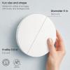 ARTEZA Round Stretched Canvas, 6 Inch Diameter, Pack of 12, Blank White Canvas Boards for Acrylic, Oil and Gouache Painting(6 inch)