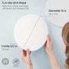 ARTEZA Round Stretched Canvas, 8 Inch Diameter, Pack of 10, Blank White Canvas Boards for Acrylic, Oil and Gouache Painting(10 Inch)