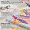 ARTEZA Stretched Canvas, 5 x 7 Inches, Pack of 12, Blank White Canvas for Painting for Acrylic, Oil and Gouache Paints(White – Premium)