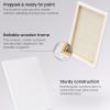 ARTEZA Stretched Canvas, 5 x 7 Inches, Pack of 12, Blank White Canvas for Painting for Acrylic, Oil and Gouache Paints(White – Premium)