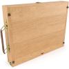ARTEZA Tabletop Easel 13.4×10.3×2 Inches, Portable Beechwood Easel Box with Drawer & Palette for Artists(Adjustable Leather Painting)