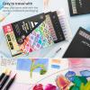 ARTEZA Watercolor Pens, 36 Dual-Tip Markers with Flexible Nylon Brush Tips, Classic Tones, Double Sided Markers with Water Brush(49)