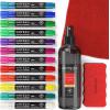 Arteza Chalkboard Cleaner Set with 2 Cleaners, 10-Ounces Each, 1 Microfiber Fabric Towel, 2 Magic Sponges & 1 Magnetic Eraser, Office Supplies for Chalkboards, Blackboards & Glass Surfaces(15)