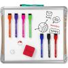 Arteza Framed Magnetic Cork Whiteboard Set, 12×14 inches, 2-Pack Dry Erase Lap Boards with Push Pins, Markers & Magnets, Office & Back to School Supplies for Home, Classroom, Students, Brainstorming(12×14 inches)
