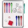 Arteza Framed Magnetic Cork Whiteboard Set, 12×14 inches, 2-Pack Dry Erase Lap Boards with Push Pins, Markers & Magnets, Office & Back to School Supplies for Home, Classroom, Students, Brainstorming(11×14 inches)