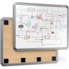 Arteza Framed Magnetic Cork Whiteboard Set, 12×14 inches, 2-Pack Dry Erase Lap Boards with Push Pins, Markers & Magnets, Office & Back to School Supplies for Home, Classroom, Students, Brainstorming(11×14 inches)