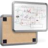 Arteza Framed Magnetic Cork Whiteboard Set, 12×14 inches, 2-Pack Dry Erase Lap Boards with Push Pins, Markers & Magnets, Office & Back to School Supplies for Home, Classroom, Students, Brainstorming(8.5×11 inches)
