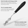 Arteza Palette Knife, Size No. 17, Durable Flexible Stainless-Steel Blade & Break-Resistant Wooden Handle, Art Supplies for Oil and Acrylic Painting(Sizes #17  #7)
