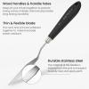 Arteza Palette Knife, Size No. 17, Durable Flexible Stainless-Steel Blade & Break-Resistant Wooden Handle, Art Supplies for Oil and Acrylic Painting(Sizes #1  #7  #15  #17  #21  #23  #25  #39)