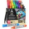 ARTEZA Acrylic Paint Markers, Set of 40 Acrylic Paint Pens in Assorted Colors, Art Markers for Glass, Pottery, Ceramic, Plastic, Rocks, and Canvas(Big barrel  Set of 40)