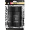 imageARTEZA Black Inkonic Fineliners Pens Set of 12 04 mm Fine Tip Markers WaterBased Art Pens for Drawing Sketching Journaling Calligraphy1 Count Pack of 12