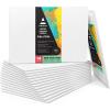 ARTEZA Canvas Boards for Painting, 5 x 7 Inches, Pack of 14, Blank White Small Canvas Panels for Acrylic, Oil and Gouache Painting(10″L x 8″W)