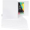 ARTEZA Canvas Boards for Painting, 5 x 7 Inches, Pack of 14, Blank White Small Canvas Panels for Acrylic, Oil and Gouache Painting(11 x 14 (Pack of 28))