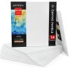 ARTEZA Canvas Boards for Painting, 5 x 7 Inches, Pack of 14, Blank White Small Canvas Panels for Acrylic, Oil and Gouache Painting(12″x12″)
