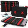 ARTEZA Real Brush Pens, 96 Watercolor Pens with 108-Slot Case, Drawing Markers with Flexible Brush Tips, Watercolor Markers for Artists(Artistic)