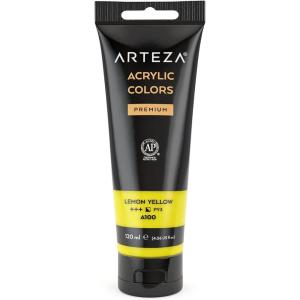 ARTEZA ARTZ-3760 Art-Paints, Pearl Rose A218(Lemon Yellow A102)