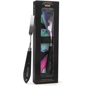 Arteza Palette Knife, Size No. 17, Durable Flexible Stainless-Steel Blade & Break-Resistant Wooden Handle, Art Supplies for Oil and Acrylic Painting(Sizes #7  #21)