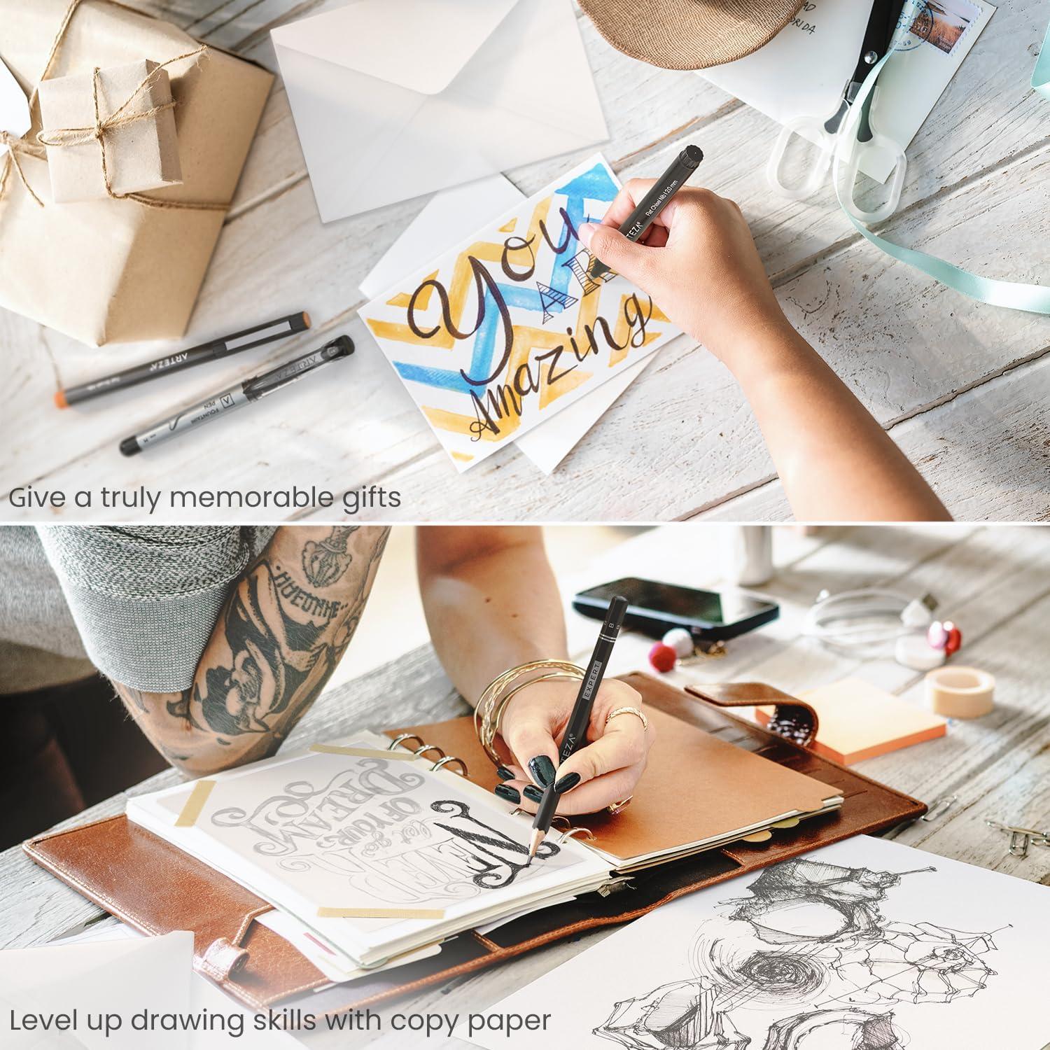 ARTEZA Calligraphy & Lettering Kit – Beginner Set with Alcohol Markers ...