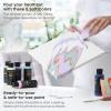ARTEZA Acrylic Pouring Paint Set, 8 Rainbow Colors, 4 oz Bottles, High-Flow Paint, No Mixing Needed, Art Supplies for Canvas, Glass, Paper, Wood, Tile, and Stones(Pastel Colors)