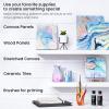 ARTEZA Acrylic Pouring Paint Set, 8 Rainbow Colors, 4 oz Bottles, High-Flow Paint, No Mixing Needed, Art Supplies for Canvas, Glass, Paper, Wood, Tile, and Stones(Pastel Colors)