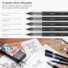 ARTEZA Micro-Line Ink Pens, Set of 9, Black Fineliners with Japanese Archival Ink, Art Supplies for Comic Artists and Illustrators(1 Count (Pack of 5))