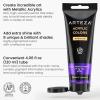 ARTEZA Pastel Acrylic Paint, Set of 8, Metallic Tones, 4.06 fl oz Tubes, High Viscosity Water-Based Paint, Glossy Finish, Art Supplies for Painting Paper, Canvas, Wood and Fabric, and DIY Projects(8 x 120ml (4.06 fl oz) Vibrant Essentials)