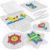 Arteza Fuse Beads, 30,000 Count, 45 Colors, 5 mm, Iron-on Beads Kit with 5 Pegboards, 2 Tweezers, and 5 Sheets of Ironing Paper in 3-Tier Container, Art Supplies for DIY Crafts(12 Colors)
