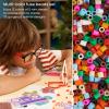Arteza Fuse Beads, 30,000 Count, 45 Colors, 5 mm, Iron-on Beads Kit with 5 Pegboards, 2 Tweezers, and 5 Sheets of Ironing Paper in 3-Tier Container, Art Supplies for DIY Crafts(Animal Theme)