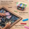 Arteza Kids Sidewalk Chalk and Stencil Set, 32 Pieces, Jumbo, Rocket, and Egg Chalks(Green)