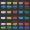 Arteza Kids Sidewalk Chalk and Stencil Set, 32 Pieces, Jumbo, Rocket, and Egg Chalks(Green)