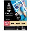 ARTEZA Canvas Pad 9×12 Inches Pack of 1 – 10 Glue-Bound Sheets of Pre-Primed Canvas Paper for Acrylic, Oil and Mixed Media Painting(1 pack)