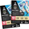 ARTEZA Canvas Pad 9×12 Inches Pack of 1 – 10 Glue-Bound Sheets of Pre-Primed Canvas Paper for Acrylic, Oil and Mixed Media Painting(9 x 12 (Pack of 20))