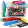Arteza Kids Sidewalk Chalk and Stencil Set, 32 Pieces, Jumbo, Rocket, and Egg Chalks(Green)