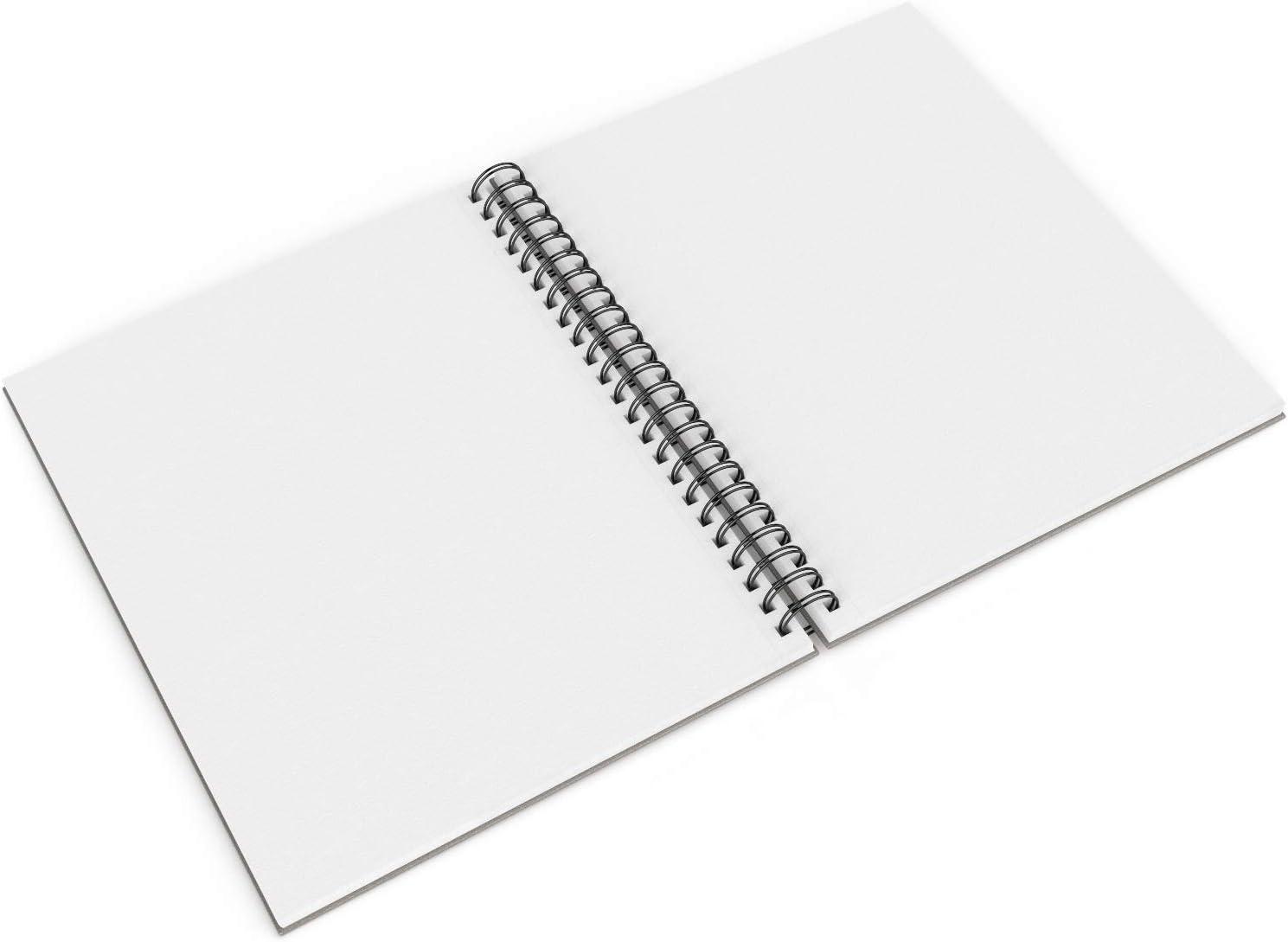imageARTEZA Spiral Sketch Book 9x12 Drawing Pad 2 Pack 100 Sheets Sketch Pads for Drawing for Adults ampamp TeensGray
