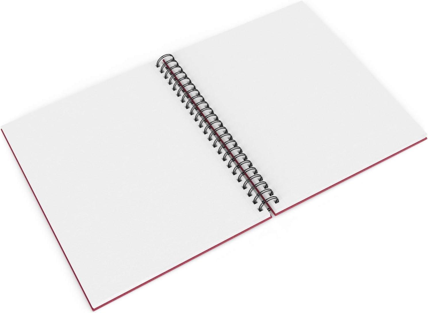 imageARTEZA Spiral Sketch Book 9x12 Drawing Pad 2 Pack 100 Sheets Sketch Pads for Drawing for Adults ampamp TeensPink