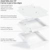 ARTEZA Acrylic Art Paper Foldable Canvas Pad, 7×8.6 Inches, 20 Sheets, DIY Frame(White)