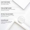 ARTEZA Acrylic Art Paper Foldable Canvas Pad, 7×8.6 Inches, 20 Sheets, DIY Frame(White)