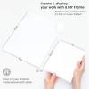 ARTEZA Acrylic Art Paper Foldable Canvas Pad, 7×8.6 Inches, 20 Sheets, DIY Frame(White)