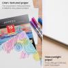ARTEZA Acrylic Paper Pad, 6 x 6 Inches, Pack of 2, 16 Sheets Each, Heavy Black Art Paper Pad for Painting and Drawing(White)