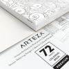 ARTEZA Adult Coloring Book, 4 Seasons Theme, 120 Sheets, 9×9 Inches Coloring Pages, 100 lb Paper(Architecture Designs)