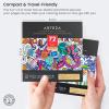 ARTEZA Adult Coloring Book, 4 Seasons Theme, 120 Sheets, 9×9 Inches Coloring Pages, 100 lb Paper(Doodle and Animal Designs)