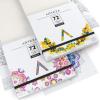 ARTEZA Adult Coloring Book, 4 Seasons Theme, 120 Sheets, 9×9 Inches Coloring Pages, 100 lb Paper(Floral & Mandala Designs)