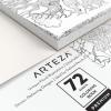 ARTEZA Adult Coloring Book, 4 Seasons Theme, 120 Sheets, 9×9 Inches Coloring Pages, 100 lb Paper(Floral Designs)
