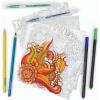 ARTEZA Adult Coloring Book, 4 Seasons Theme, 120 Sheets, 9×9 Inches Coloring Pages, 100 lb Paper(Floral Illustrations)