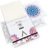 ARTEZA Adult Coloring Book, 4 Seasons Theme, 120 Sheets, 9×9 Inches Coloring Pages, 100 lb Paper(Mandala Illustrations)